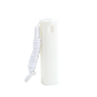 Atomiseur de parfum en plastique portable 10ml carré petit vaporisateur de voyage rechargeable avec scellant à pompe