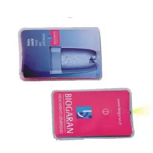Promotional Gift Pocket Credit Business Card Mini LED Flat Flashlight