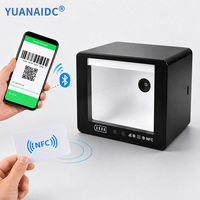 Lecteur de codes QR automatique de bureau YUANAIDC, lecteur de codes-barres 1D 2D, mains libres, filaire USB, pour caisse de supermarché, POS