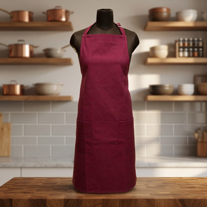 Tablier de cuisine réutilisable en coton écologique, personnalisable avec logo, qualité supérieure, OEM pour restaurants, tenue de travail, pour acheteurs en gros mondiaux, résistant à l'eau - Product Image 1