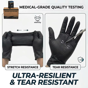 Extra Thick 10 Mil Nitrile <strong>Gloves</strong> Soft Waterproof Powder-Free Latex-Free High Elasticity Raised Diamond Grip Disposable Durable - Product Image 2