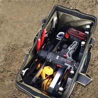 Sac à outils robuste de 18 à 27,5 pouces, sac en Oxford pour électriciens, sac à outils multifonctionnel