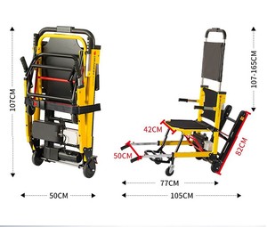 Silla Salvaescaleras Eléctrica Motorizada al por Mayor, Equipo de Rehabilitación, Silla de Ruedas <span class=keywords><strong>para</strong></span> Evacuación y Rescate, WCHT - Product Image 6