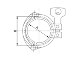 Conector de Tubo Sanitario de Acero Inoxidable 304/316 de Grado Alimenticio, de Alta Resistencia, con Abrazadera Tri-Clover y Férula de Soldadura, 50mm, Directo de Fábrica Leadtek