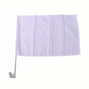 Customized Mini Car <b>Flags</b> Window Clips Polyester Wholesale Custom Sublimation <b>Blank</b> Car <b>Flag</b> for Window With Pole Plastic - Product Image 2