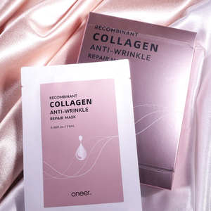 Reparación intensiva Hidratante Mejora la salud de la piel Colágeno recombinante Función de disciplina facial Mascarilla facial antiarrugas - Product Image 1