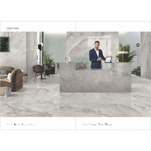 Sintered Stone Slab <b>Tiles</b> 1200x2400mm Grey Agate Marble For Luxury Interior Wall And Floor Decor - Product Image 1