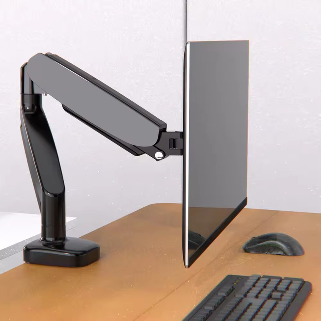 Gas Spring Monitor Arm Desk Mount Adjustable Single LCD Arm Mount Single Arm Monitor Mount Monitor Stand