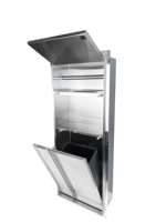 Support de papier toilette dissimulé avec étagère de rangement pour téléphone, brosse WC et poubelle en acier inoxydable 304, niche de salle de bain à insérer dans les carreaux