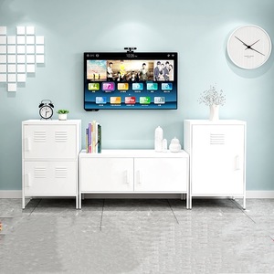 Minimalist Home Furniture Wrought Iron TV Stand for <b>Small</b> Living Rooms, Guesthouses and Gyms Steel <b>Storage</b> <b>Cabinet</b> with Legs - Product Image 1