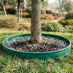 Borde de Plástico para Árboles Sunsbuild de 12 Pulgadas, Borde Verde para Jardín, para Paisajismo Exterior, Fácil Instalación - Product Image 1