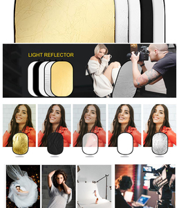 Réflecteur ovale portable Godox 5 en 1 150*200cm, 5 couleurs, pliable, studio photo, éclairage de caméra, diffuseur de lumière, réflecteur - Product Image 2