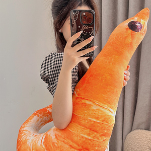 Shrimp Head Plush <b>Pillow</b> <b>Large</b> Soft Stuffed Toy For Kids Party Gift Unisex 2 To 4 Years Pp Cotton Fill - Product Image 2