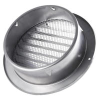 Capuchon de pluie en acier inoxydable de haute qualité couvercle de Ventilation murale extérieure pour conduits de cuisine 304 grille d'aération externe ronde
