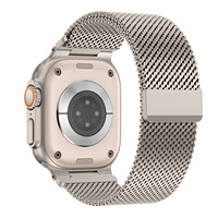 Bracelet magnétique en métal tactique de type Milanese Loop pour Apple Watch Ultra/2/3 Series 11/10/9/8/7/6/5/4 SE
