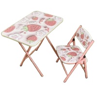 Ensemble table et chaise pliantes pour enfants, design moderne et cartoon, bureau et chaise pour enfant, table d'étude