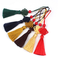 Haute Qualité Noeud Chinois Glands Perle 12cm Fibre De Polyester Frange Chinoise