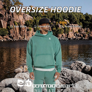 Sudadera con Capucha de Felpa Francesa 100% Algodón para Hombre, Talla Grande, Sólida, Invernal, Ecológica, Transpirable, Informal, de Manga Larga - Product Image 2