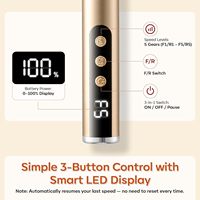 Vantrend Beauty 25000RPM Kabelloser Nagelfräser mit 5-Gang-LED-Anzeige Elektrisches Nagelfeilen-Set Nagelwerkzeuge zur Gel-Lack-Entfernung