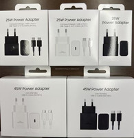Chargeur USB C PD 25W d'origine en gros avec câble Type C 3A, prise en charge de la charge ultra rapide pour Samsung S24 Ultra