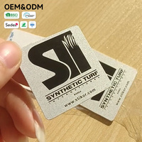 Material de Construcción de Césped Sintético Personalizado, Placas de Identificación Grabadas con Logotipo de Marca, Aluminio Pulverizado con Arena, Autoadhesivas