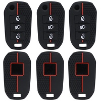 Étui de protection pour clé de voiture en silicone sur mesure, fabriqué en Chine, vente en gros pour clé Peugeot