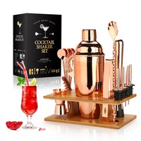 Shaker à cocktails Camol Factory, kit de barman 16 pièces, mélangeur à vin, martini, acier inoxydable, outils de bar, accessoires pour boissons à domicile, fête