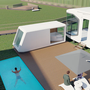 Grande taille 2 4 6 personnes maisons préfabriquées mobiles nager spa extérieur bain à remous acrylique fibre de verre salle de sauna à vapeur - Product Image 4