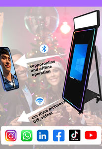 Sistema de Realidad Aumentada PT, Espejo Mágico, Cabina de Fotos, Pantalla Táctil con IA, Tecnología AR Interactiva con Bluetooth para Alquiler en Eventos y Bodas - Product Image 6