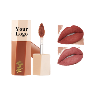 Wholesale 14 Colors Organic Vegan Velvet Matte Liquid Cream <b>Lip</b> Gloss Long Lasting Waterproof Custom Logo Private Label Makeup - Product Image 1