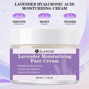 Nueva Crema Facial Calmante de Lavanda para Dormir, Reparación Nocturna e Hidratación, Productos para el Cuidado de la Piel con Logotipo Personalizado, MOQ Bajo - Product Image 5
