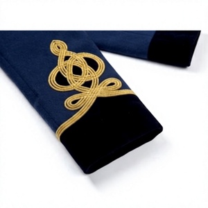 Manteau long croisé pour homme style vintage avec décorations aux manches, idéal pour les occasions formelles et l'extérieur - Product Image 6