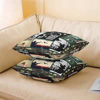 4 pièces de housses de coussin camouflage pour la chasse, motif fusil de chasse, adaptées aux garçons, taie d'oreiller camouflage