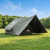 Tente de toit gonflable 6+6 mètres carrés, tente de camping quatre saisons, auvent de camping extérieur, tente de camping imperméable et pare-soleil, gonflable
