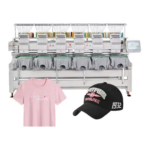 Auto 6 Head Embroidery Machine 9-15 Pin Maquina De Machines De Bordar 6 Cabeza Fournisseur Broderie Numerique German