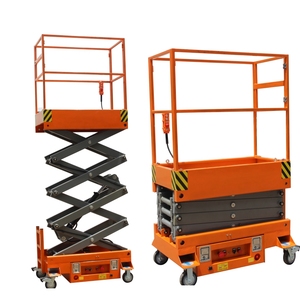 Mini Plataforma Elevadora Hidráulica Móvil de 3m/4.8m, Capacidad de Carga 300kg, para Construcción, Decoración y Trabajos Aéreos, Alquiler de Elevador de Tijera Hidráulico - Product Image 2