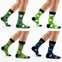 Chaussettes unisexes à motifs multisports, chaussettes fantaisie pour le basketball, le football, le golf, le tennis, en coton, chaussettes décontractées, logo personnalisé, OEM, cadeau