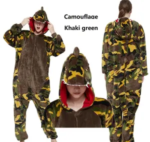 Piyama Unicorn flanel berstok tersedia piyama satu bagian piyama kostum hewan kartun Onesie pesta Cosplay piyama kostum hewan