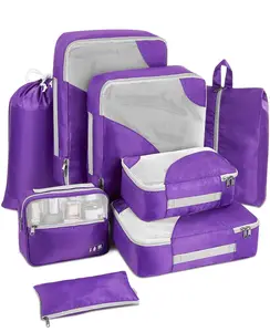 여행 가방 및 수하물 메쉬 Windows 가방을위한 공간 절약 주최자 여행 필수품 포장 큐브