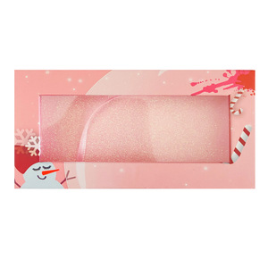 Beauty fornisce confezione natalizia scatola Custom frusta per ciglia vassoio di carta imballaggio Private Label ciglia da viaggio per ciglia scatole di ciglia - Product Image 6