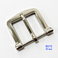 Vente en gros de boucles de ceinture en métal plaqué argent, boucles à ardillon pour ceintures et sangles en cuir, 30 MM
