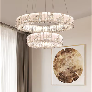 Zeal <b>Lighting</b> Living Room Hotel Lobby Stair Gold Crystal Chandeliers <b>Ceiling</b> Luxury for Dining Room - Product Image 4
