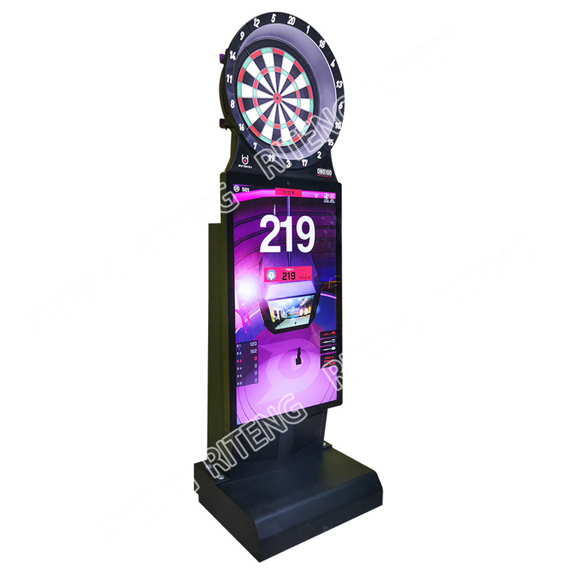 coin operated dart boards World adult LCD Online Vdarts flight standing electronic dart game machine for club