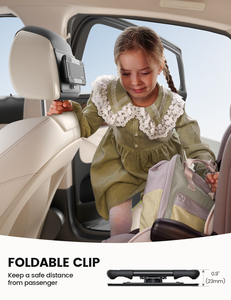 Support de tablette pliable <span class=keywords><strong>pour</strong></span> appuie-tête de voiture Lamicall STCH02, <span class=keywords><strong>pour</strong></span> siège arrière, gain de place, berceau rotatif à 360 degrés, <span class=keywords><strong>pour</strong></span> enfants, voyage - Product Image 4