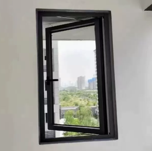 High quality aluminum alloy aluminum storefront glass entry doors double glazed soundproof - Product Image 4