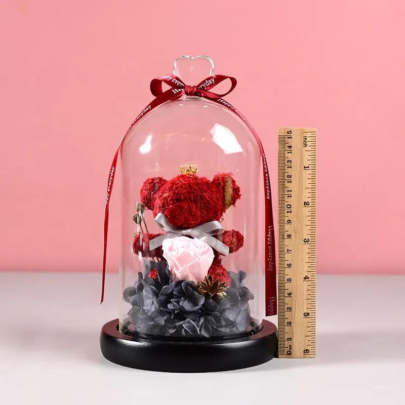 Geschenken Valentijnsdag Rose Eeuwige Craft Ideeën Rose In Glazen Bol