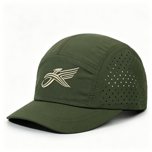 Personalized Sport Quality Breathable Outdoor Rubber PVC Waterproof Nylon Lasso Perforated Performance Golf Baseball <b>Hat</b> <b>Cap</b> - Product Image 3