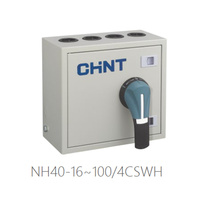 Caja de Conmutación Manual Chint 32A 63A 100A 3P 4P Desconectador para Transferencia de Energía de Generador o Red Eléctrica