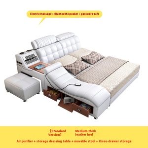 <span class=keywords><strong>Cama</strong></span> Inteligente Innovadora de Alta Calidad, <span class=keywords><strong>Cama</strong></span> Tapizada Avanzada con Purificador de Aire y Carga USB para la Comodidad del Dormitorio - Product Image 6