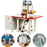 Machine de soudage haute fréquence de grande puissance 8KW 10KW 15KW pour logos et étiquettes de chaussures, double tête, pédale de commande